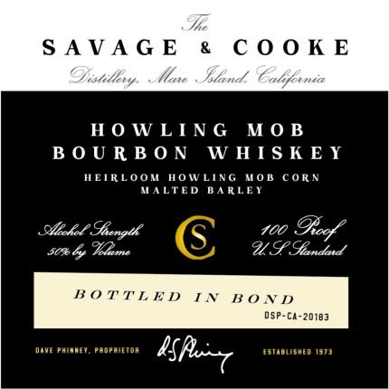 Savage & Cooke Bottled in Bond Howling Mob Bourbon Whiskey