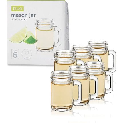 Mason Jar Shot Glass Set of 6  1OZ
