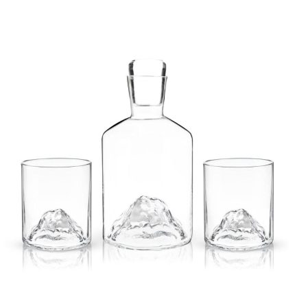 Mountain Decanter and Tumblers  9oz