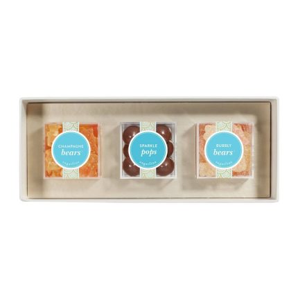 Sugarfina Sweet & Sparkling  3pc Candy Bento Box  Preset  3.25oz