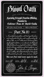 Blood Oath Pact 10 Kentucky Straight Bourbon Whiskey - Image 2